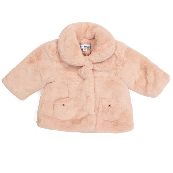 Tartine et Chocolat Other - Pink faux fur jacket girls NEW